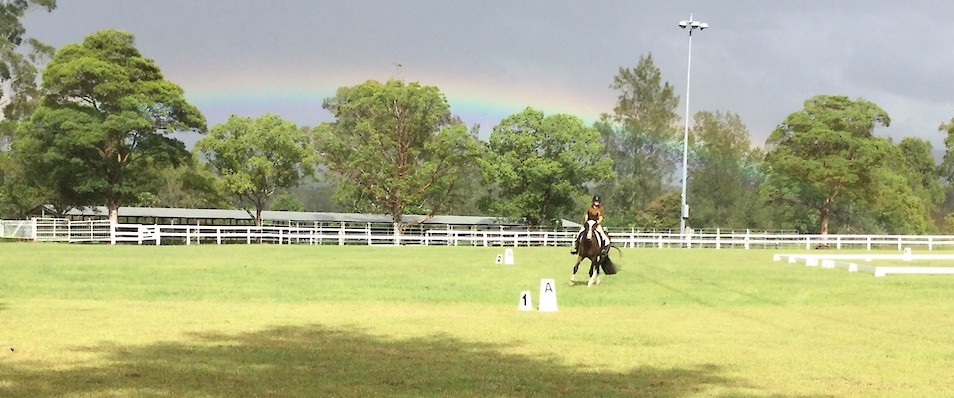 The day started with a rainbow for Helen!